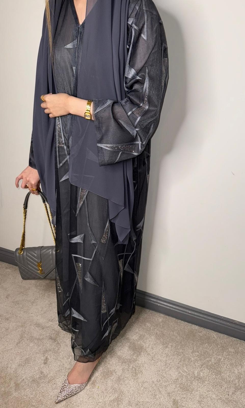 Amira Abaya Grey - Image 4
